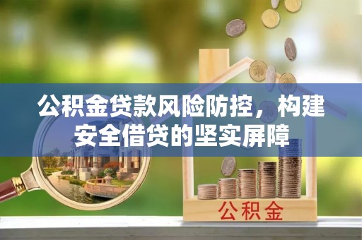 海安公积金贷款风险防控，构建安全借贷的坚实屏障