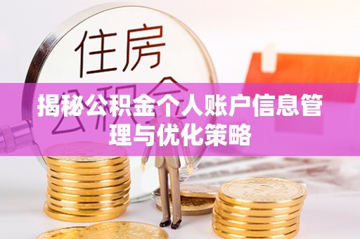 海安揭秘公积金个人账户信息管理与优化策略