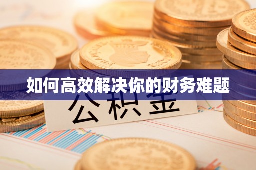 海安如何高效解决你的财务难题