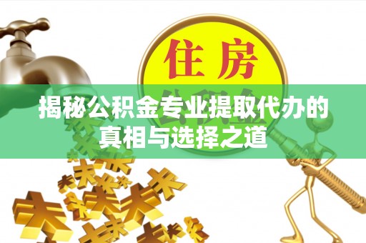 海安揭秘公积金专业提取代办的真相与选择之道