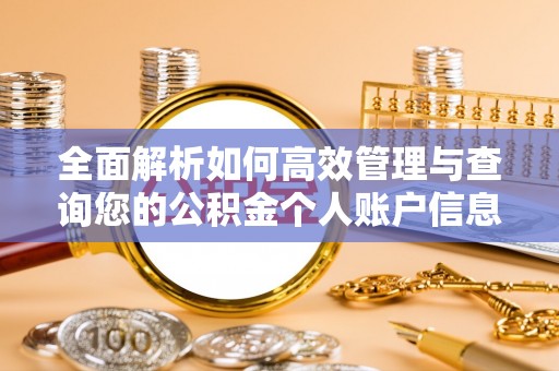 海安全面解析如何高效管理与查询您的公积金个人账户信息