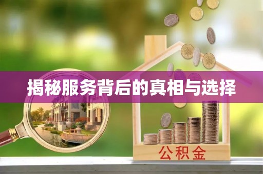 海安揭秘服务背后的真相与选择