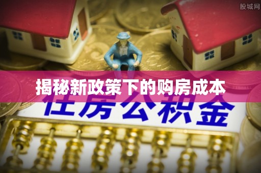 海安揭秘新政策下的购房成本