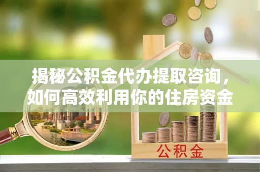 海安揭秘公积金代办提取咨询，如何高效利用你的住房资金