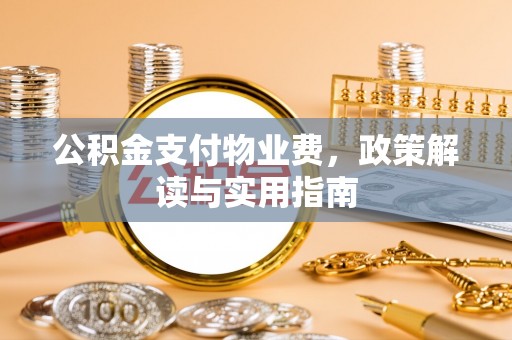 海安公积金支付物业费，政策解读与实用指南