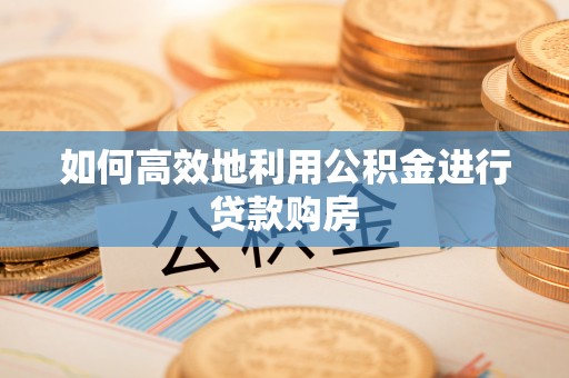 海安如何高效地利用公积金进行贷款购房